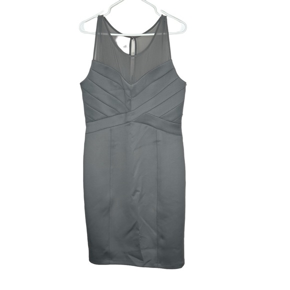 New Jessica Simpson Womens Gray Sleeveless Scoop Neck Panel Sheath Dress 14 BNWT - Picture 2 of 7